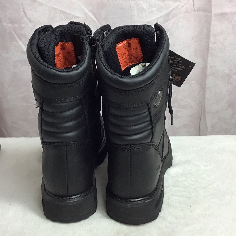 Harley-Davidson Men's Rugged Black Leather Boots - Picture 4 of 5